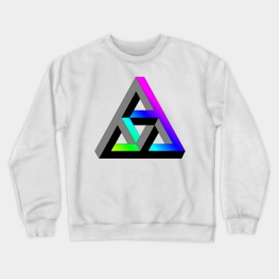 Even more impossible triangle with multicolor gradient Crewneck Sweatshirt